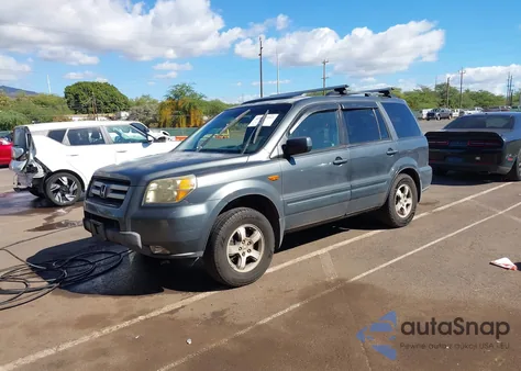 2006 Honda Pilot Ex-L from USA, damaged, VIN 2HKYF18536H531180